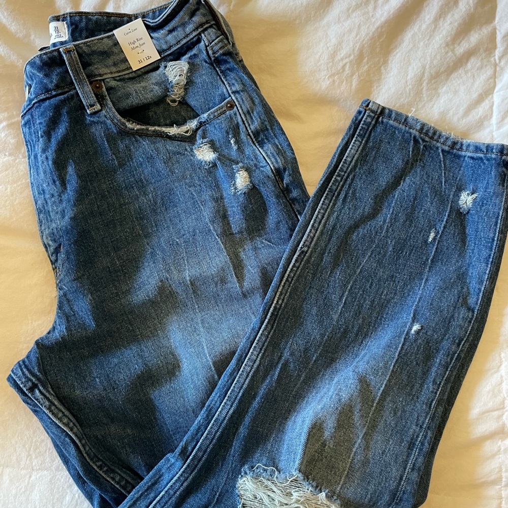 Abercrombie High Rise Mom Jean Curve Love